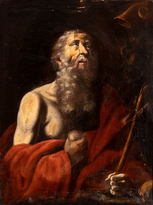 Artista attivo a Napoli, XVII secolo - Oil on canvas cm. 103,5x78,5. Framed