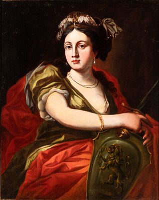 Artista emiliano, XVII - XVIII secolo - Oil on canvas cm. 98x79. Framed