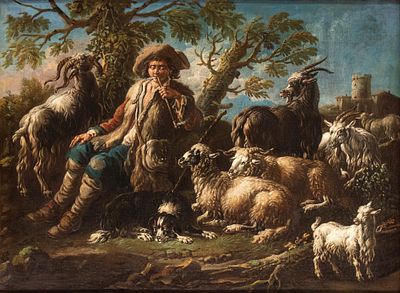 Domenico Brandi (Napoli, 1684 - 1736) - Oil on canvas cm. 76,5x103,3. Framed 
Provenance: 