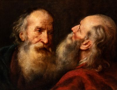 Peter Paul Rubens (Siegen, 1577 - Anversa, 1640) Circle of - Oil on canvas cm. 47x61. Framed