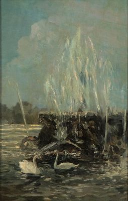 EMMA CIARDI
(Venezia 1879 - 1933)
, La fontana dei cavalli. EMMA CIARDI (Venezia 1879 - 1933) La 