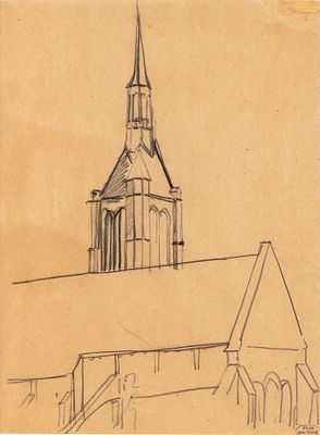 ANDR&Eacute; DERAIN
(Chatou 1880 - Garches 1954)
, Cattedrale di Chartres. ANDR&Eacute; DERAIN (Chatou 1880 - 