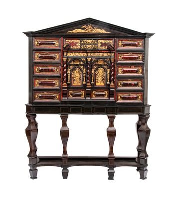 Coin cabinet, Italy, 17th-18th centuries. Height x width x diameter: 199 x 162 x 54 cm. with 