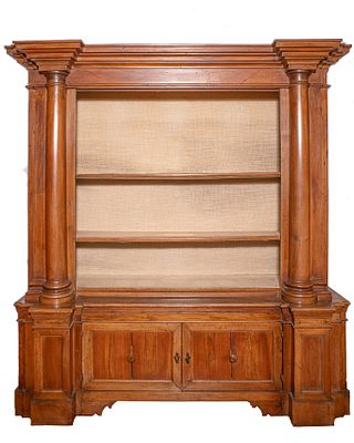 Neoclassical Library, Lombardy area, 18th century. Height x width x depth: 227 x 205 x 52,5 cm. 