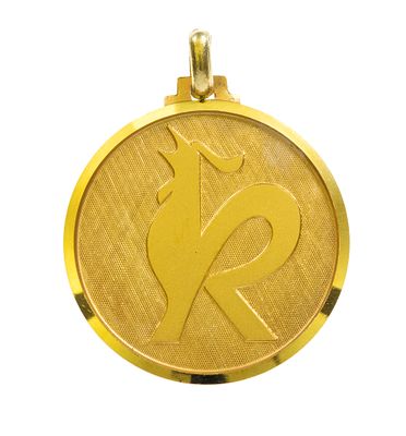 Lot of 11 18k gold merit medals. Diameter: 32 mm. Weight: 17.6 g cad. Total weight: 193 g. In 