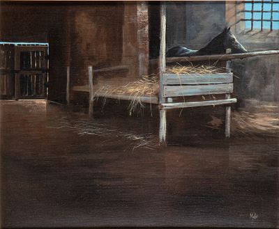 BRIAN MOBBS &copy; (1937 - 2016) - Oil on canvas 50 x 60 cm