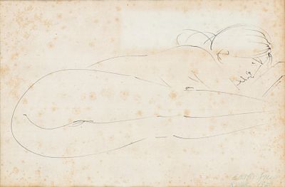 EMILIO GRECO &copy; (Catania, 1913 - Roma, 1995) - China on paper 22 x 32 cm