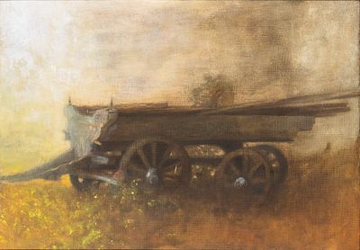 GIOVANNI GROMO &copy; (Torino, 1929) - Oil on canvas 70 x 100 cm