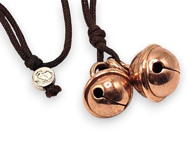 POMELLATO - 9k rose gold, pair of pendants engraved with "non ti perdere" ( don't lose yourself ) 