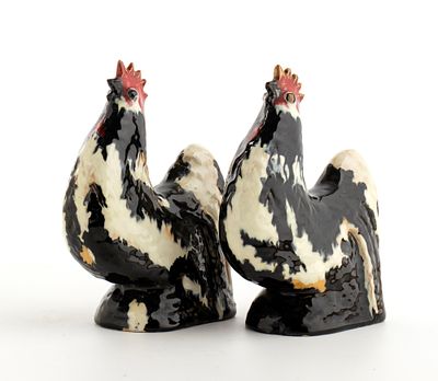 MANIFATTURA CERAMICA MINGHETTI - BOLOGNA, Pair of bookends Ceramic 16 x 6 x 12 cm One out two 