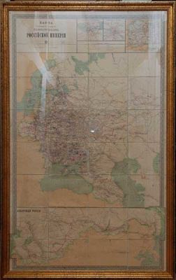 Карта пароходных сообщений, железных и почтовых дорог Российской Империи. Санкт-Петербург: 