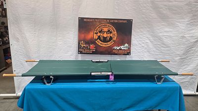Aluminum folding stretcher. 6% sales tax required