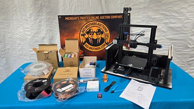 Ender 3D Printer with printer filament (working condition). 6% Sales tax applies on this item