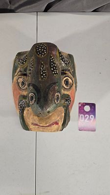 Hand Carved and painted wall hanging mask