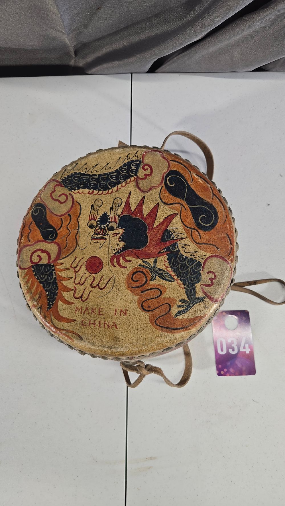 Lot 34: Chinese double-sided drum