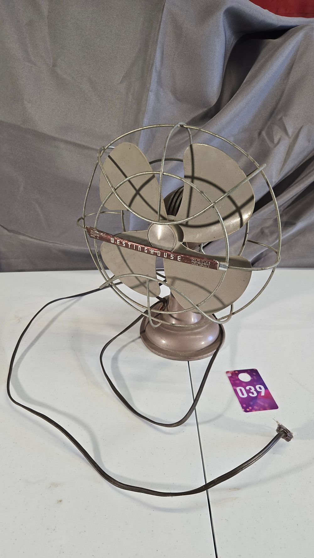 Lot 39: Vintage Westinghouse fan