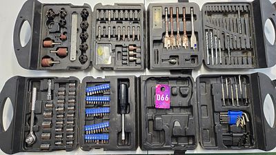 (2) Black and Decker cases with misc. bits