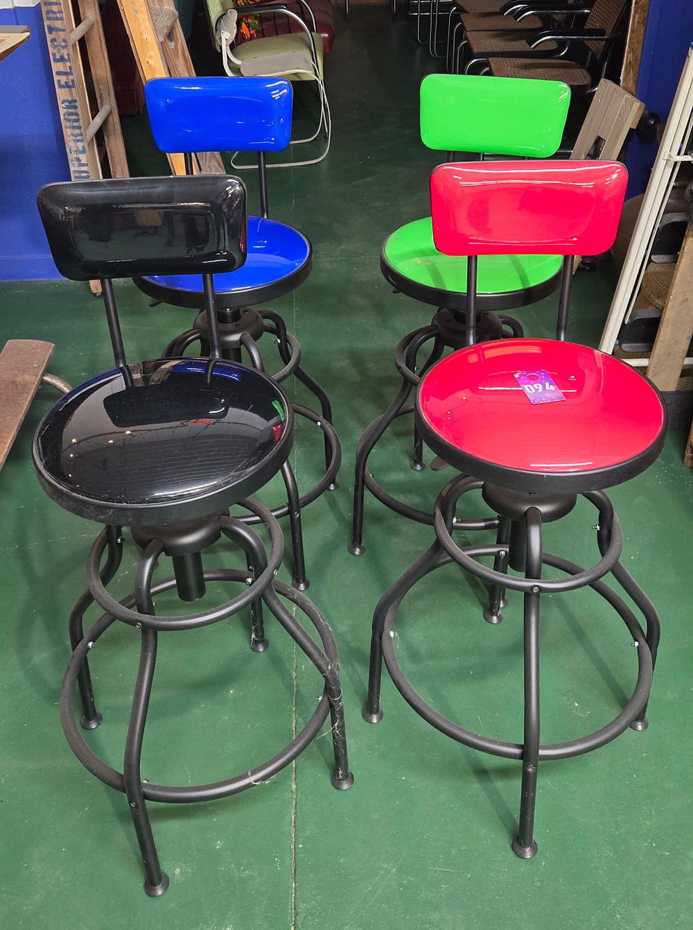 Lot 94: (4) Swivel stools (Like New)