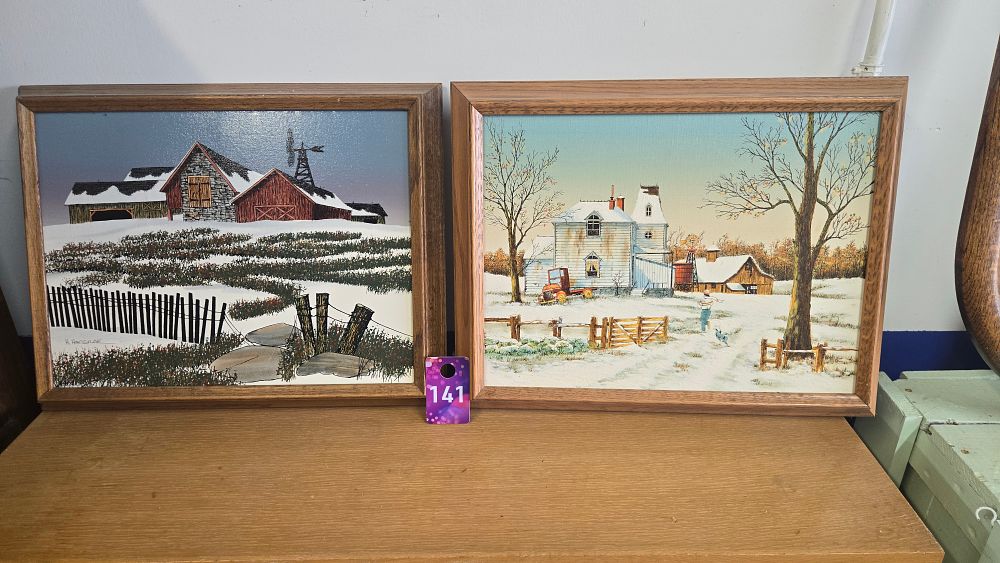 Lot 141: (2) Framed Paintings