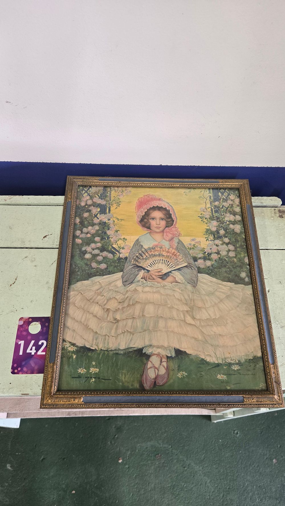 Lot 142: Vintage Jose Simont framed print
