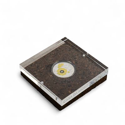 MOEDA 5 EUROS "Alcar-do-Algarve". Moeda em prata proof, colecção espécies vegetais ameaçadas 