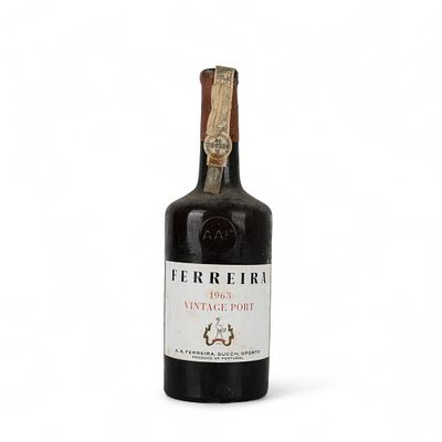 FERREIRA VINTAGE PORT 1963. Garrafa de vinho do Porto, Ferreira Vintage Port 1963, 75 cl. 