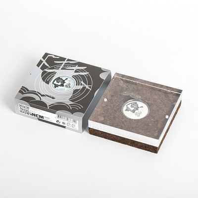 MOEDA 5€ 'A ARTE DA LACA'. Moeda em prata proof 925, comemorativa dedicada &agrave; 'Arte da Laca' e &agrave;s 