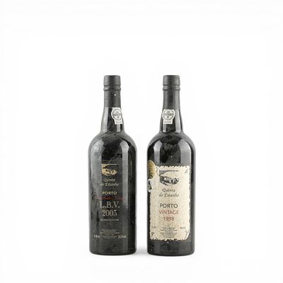WIN PORT. Set of two bottles: Quinta de Estanho Vintage 1998 and Quinta do Estanho LBV 2003, 75 