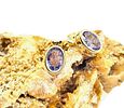 Oval-cut Tanzanite Earrings for Everyday Elegance. Setting: 14K Yellow Gold 
Main Gemstone: Image - 4