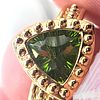 Fancy Trilliant-Cut Peridot Ring. Setting: 14K Yellow Gold 
Main Gemstone: Genuine Peridot Image - 5