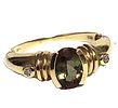 Andalusite & Diamond Ring – Color-Change Phenomena. Setting: 14K Yellow Gold 
Main Gemstone: Image - 3