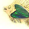 Smiling Sailfish Slide Pendant w/ Black Opal Inlay. Setting: 14K Yellow Gold 
Main Image - 5