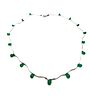 Briolette-Cut Emeralds & Delicate White Gold Ribbon Necklace. Setting: 14K White Gold 
Main Image - 2