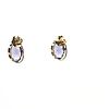 Oval-cut Tanzanite Earrings for Everyday Elegance. Setting: 14K Yellow Gold 
Main Gemstone: Image - 5