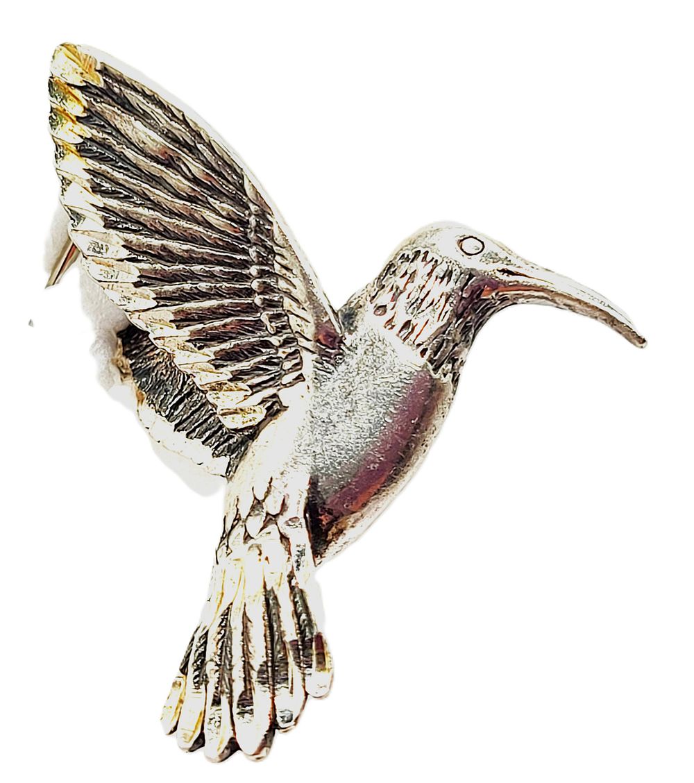 Vintage Shube's Mfg .925 Hummingbird Pendant. Crafted from: Sterling Silver .925 
Feature: 