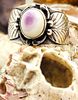 Calvin Mariano Navajo Man's Shiva-Shell Ring .925. Setting: Sterling Silver .925 
Main Image - 3