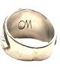 Calvin Mariano Navajo Man's Shiva-Shell Ring .925. Setting: Sterling Silver .925 
Main Image - 5