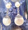Honora Coin & Drop Cultured Pearl Dangle Earrings. Setting: .925 Sterling Silver 
Main Image - 3