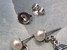 Honora Coin & Drop Cultured Pearl Dangle Earrings. Setting: .925 Sterling Silver 
Main Image - 5