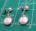 Honora Coin & Drop Cultured Pearl Dangle Earrings. Setting: .925 Sterling Silver 
Main Image - 8