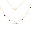 Blue Sapphire Station Necklace-Great for Layering. Setting: 10K Yellow Gold 
Main Image - 2