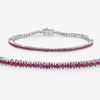 Ruby Radiance: Passion in a Sterling Bracelet. Setting: Sterling Silver .925 
Primary Image - 1