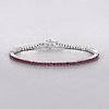 Ruby Radiance: Passion in a Sterling Bracelet. Setting: Sterling Silver .925 
Primary Image - 3