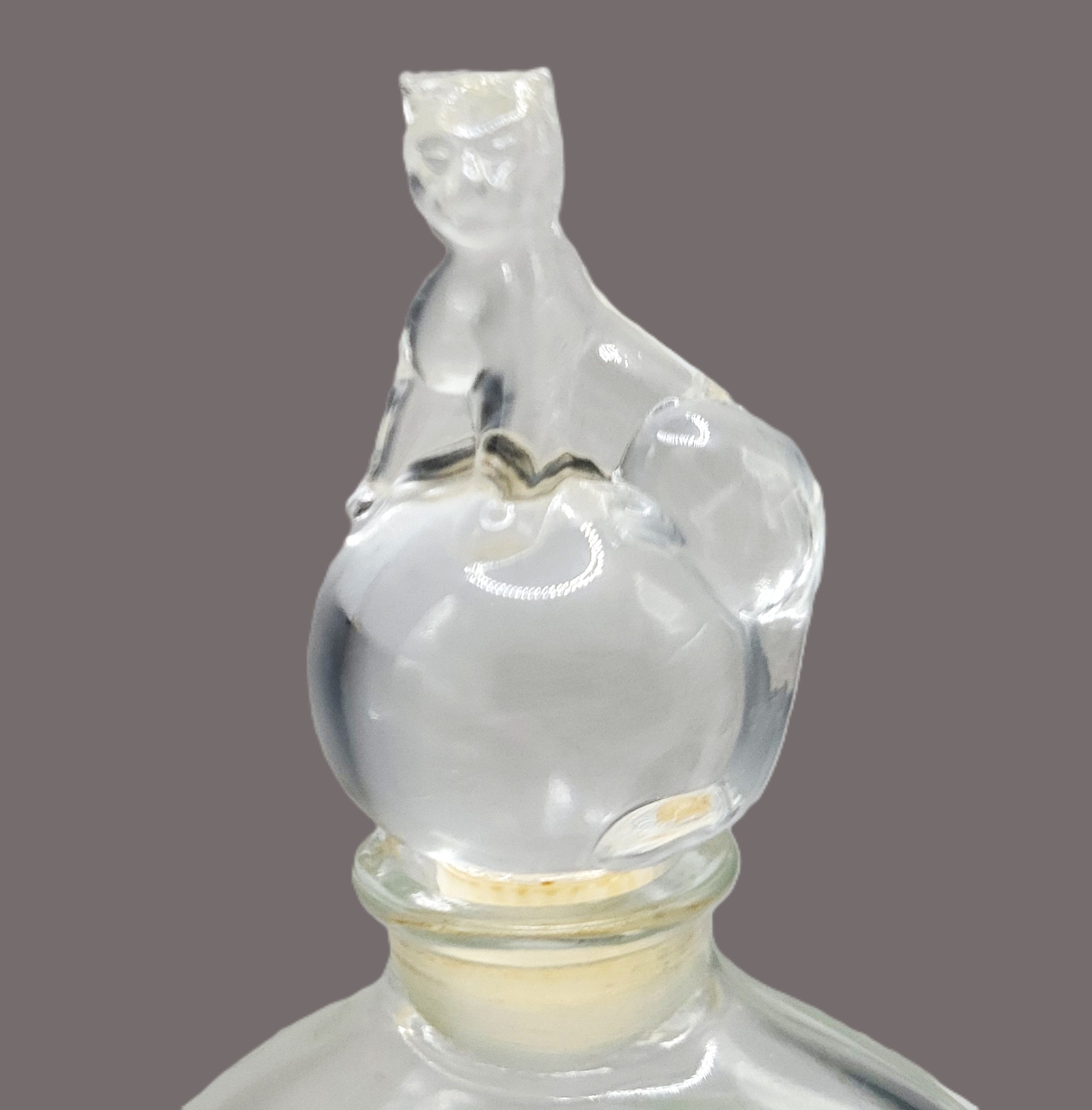 VIntage Glass Cartier Pantere' Fragrance Bottle 0KAD