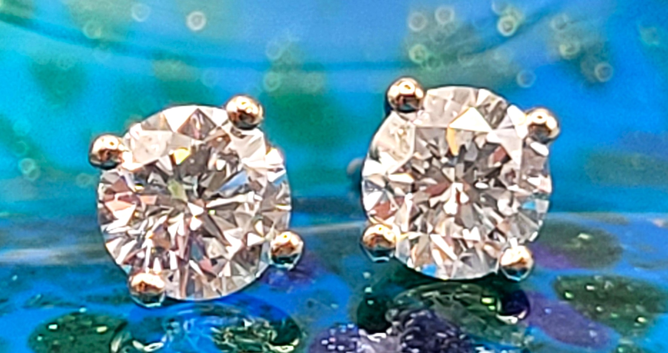1.03 CTW Lab Diamond Solitaire Earrings 4P-Martini