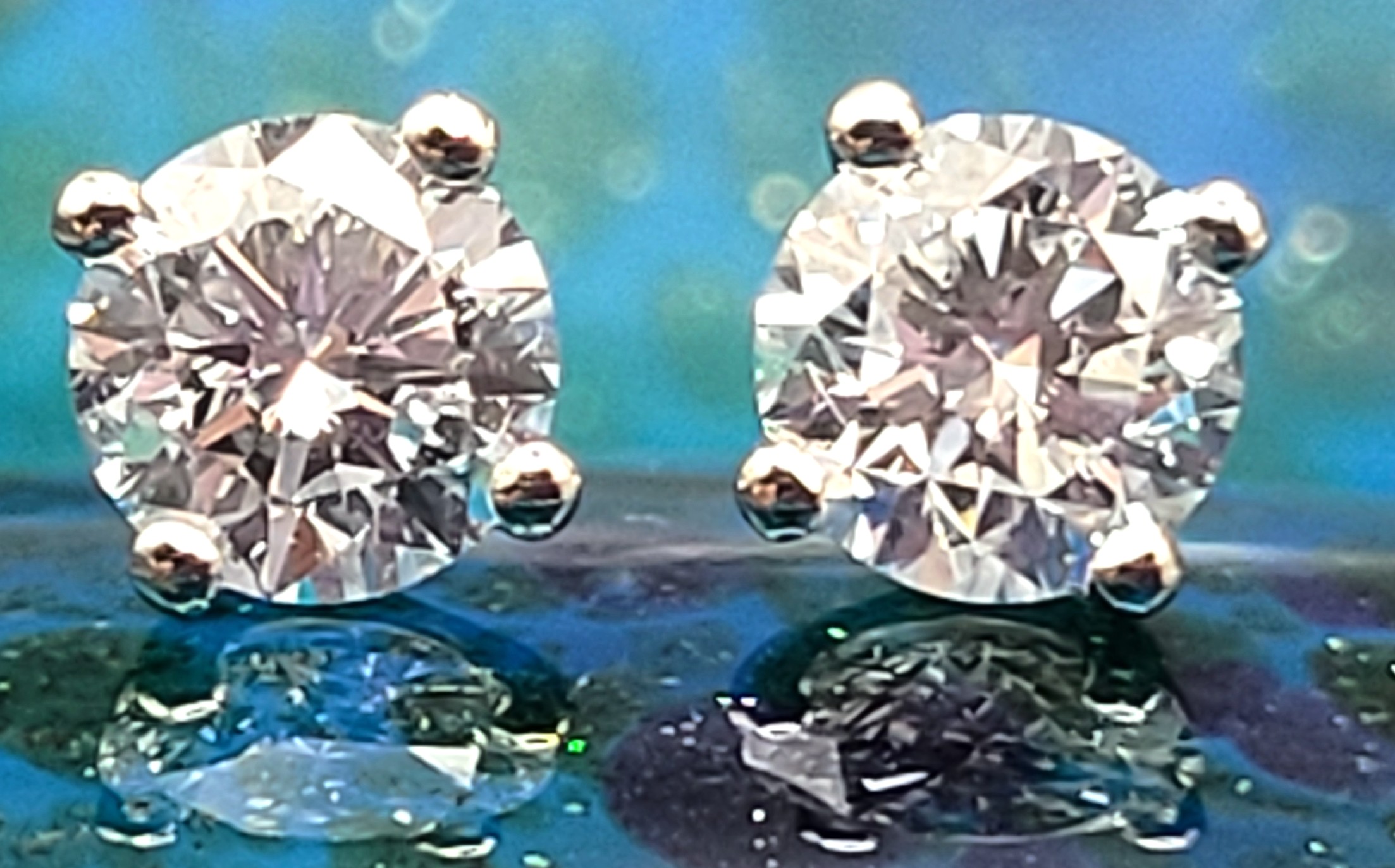 1.03 CTW Lab Diamond Solitaire Earrings 4P-Martini