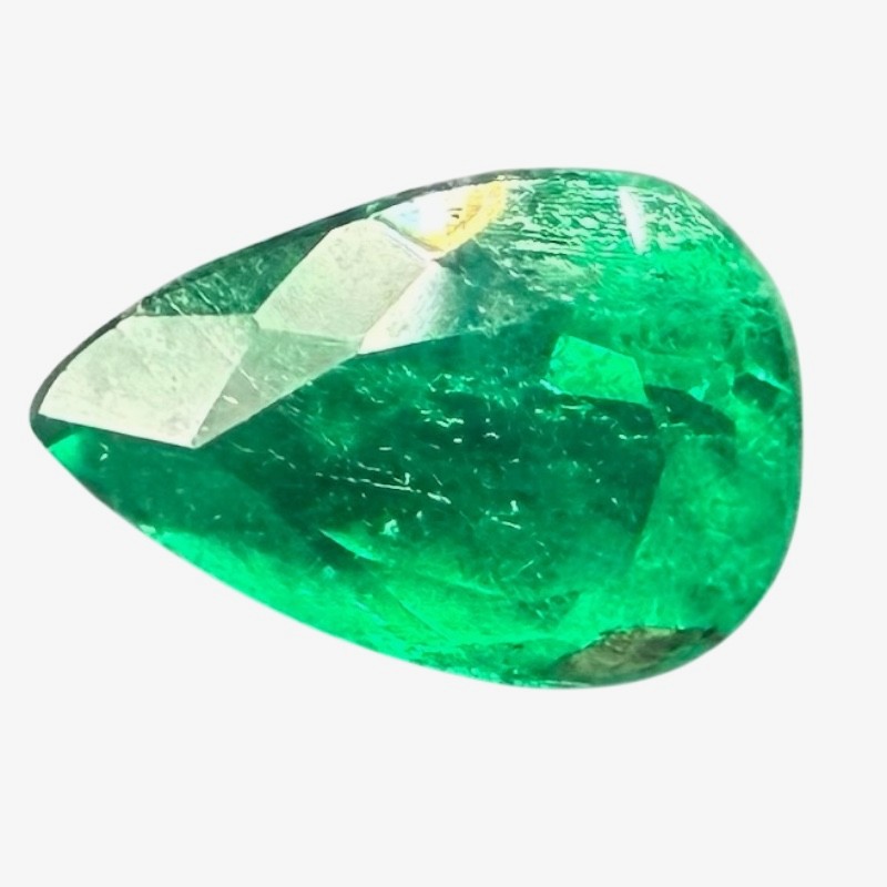 Certified Muzo Emerald 0.65ct Pear