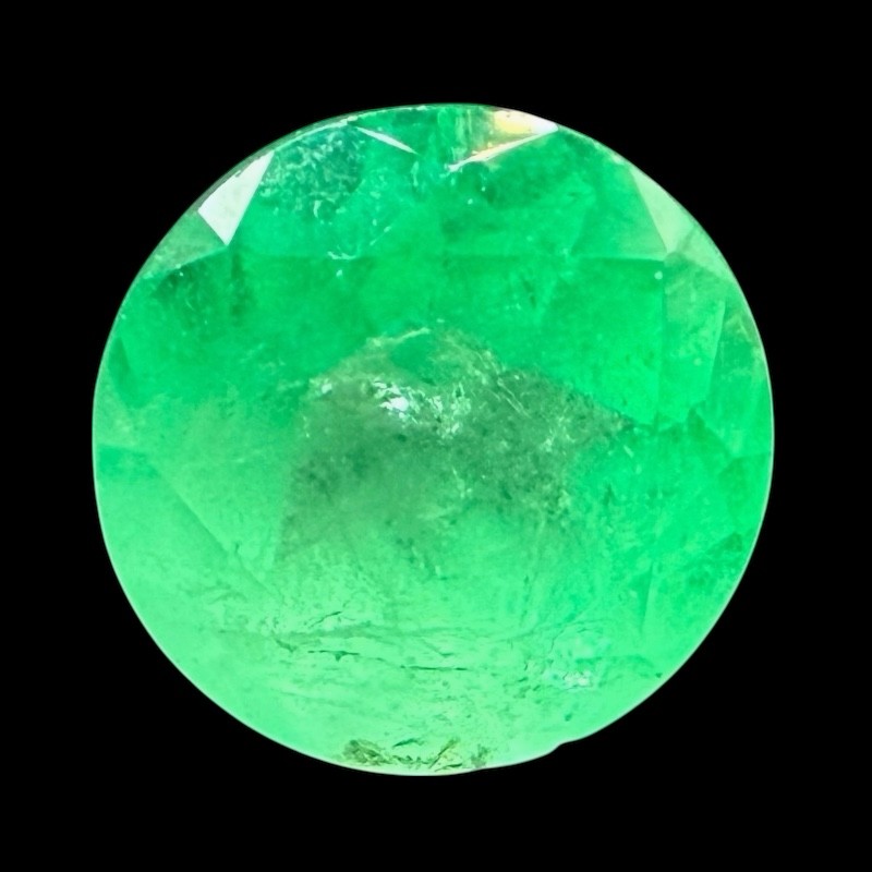 3.98 Round Certified Muzo Emerald