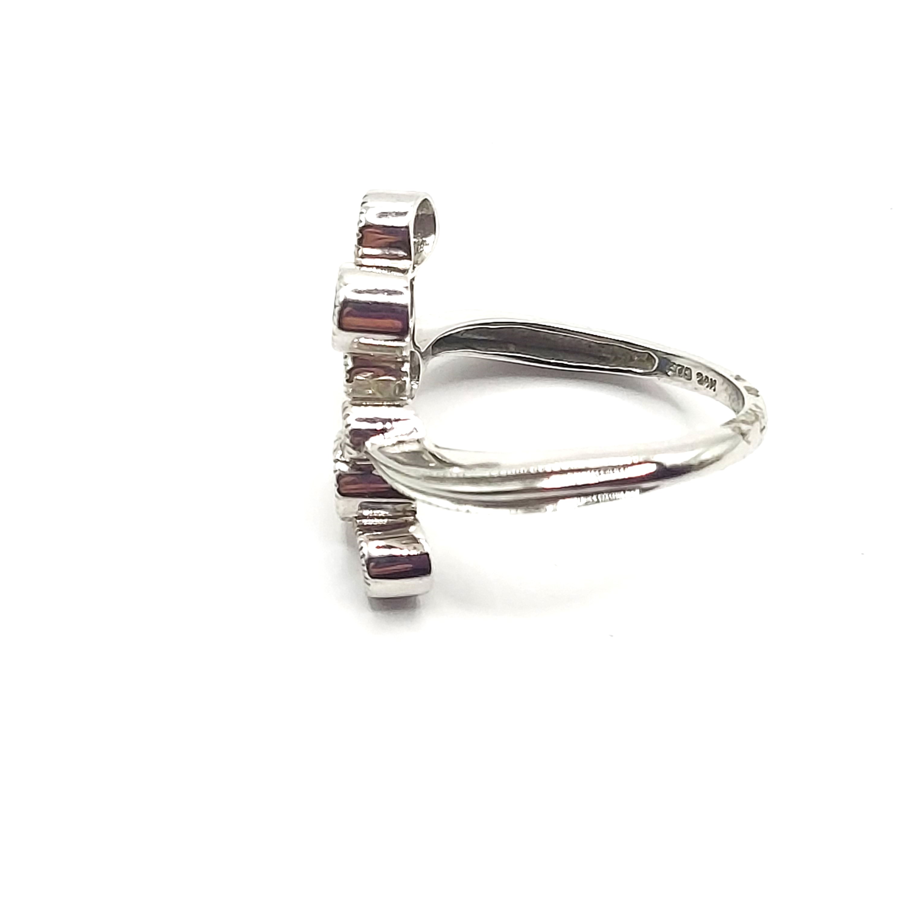 Scattered Blue Sapphire and Diamond Wrap-Around Ring