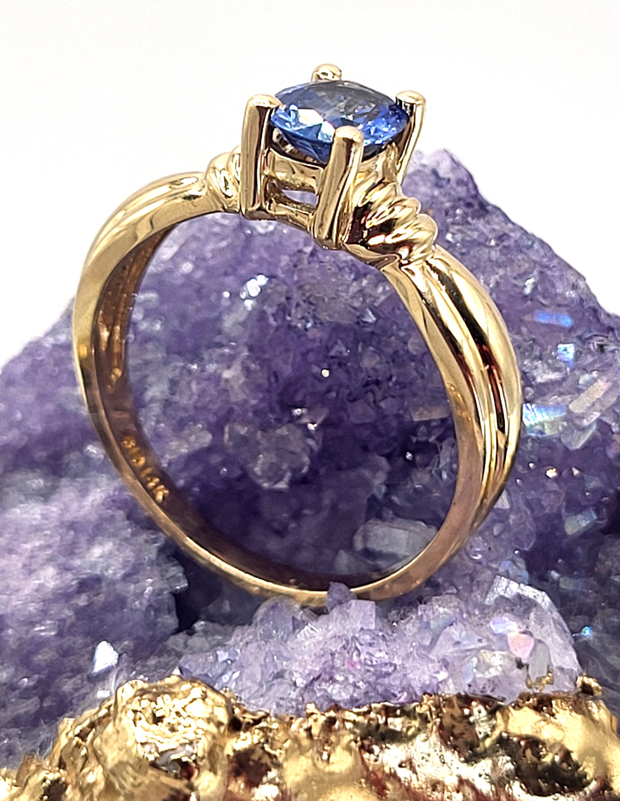 Clyde Duneier Clear Light Blue Sapphire Ring